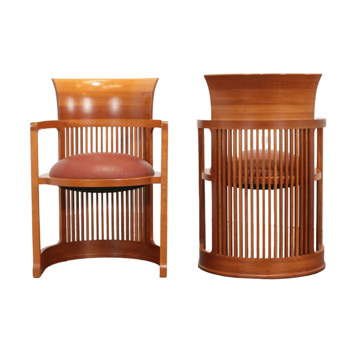 Cassina Barrel Chairs by Frank Lloyd Wright, Set of Two @ REHAUS