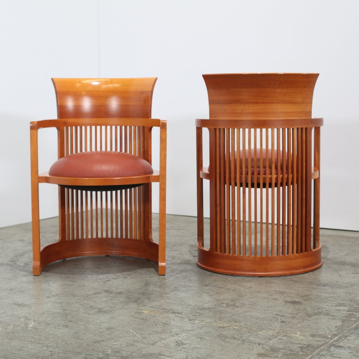 Cassina Barrel Chairs by Frank Lloyd Wright, Set of Two @ REHAUS