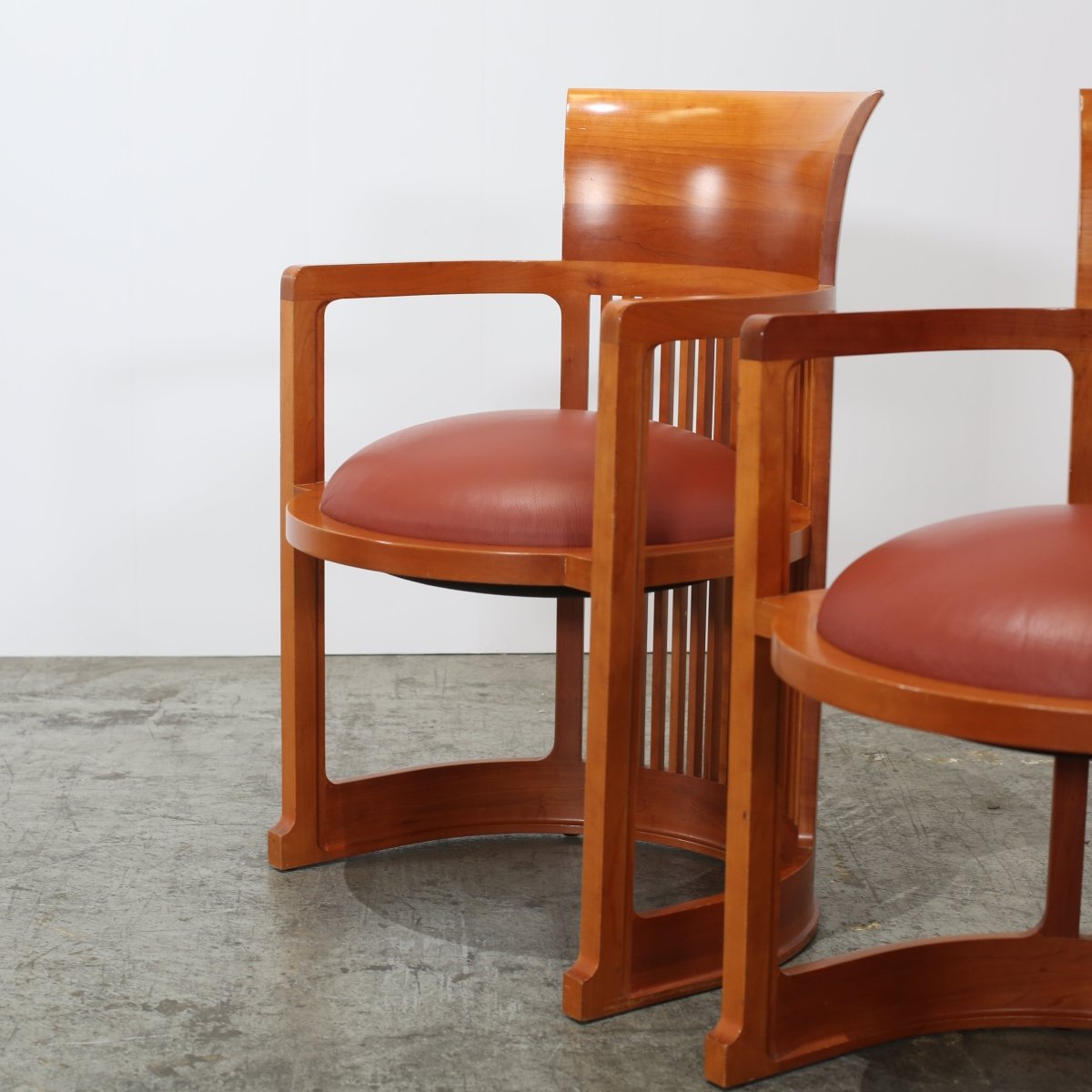 Cassina Barrel Chairs by Frank Lloyd Wright, Set of Two @ REHAUS