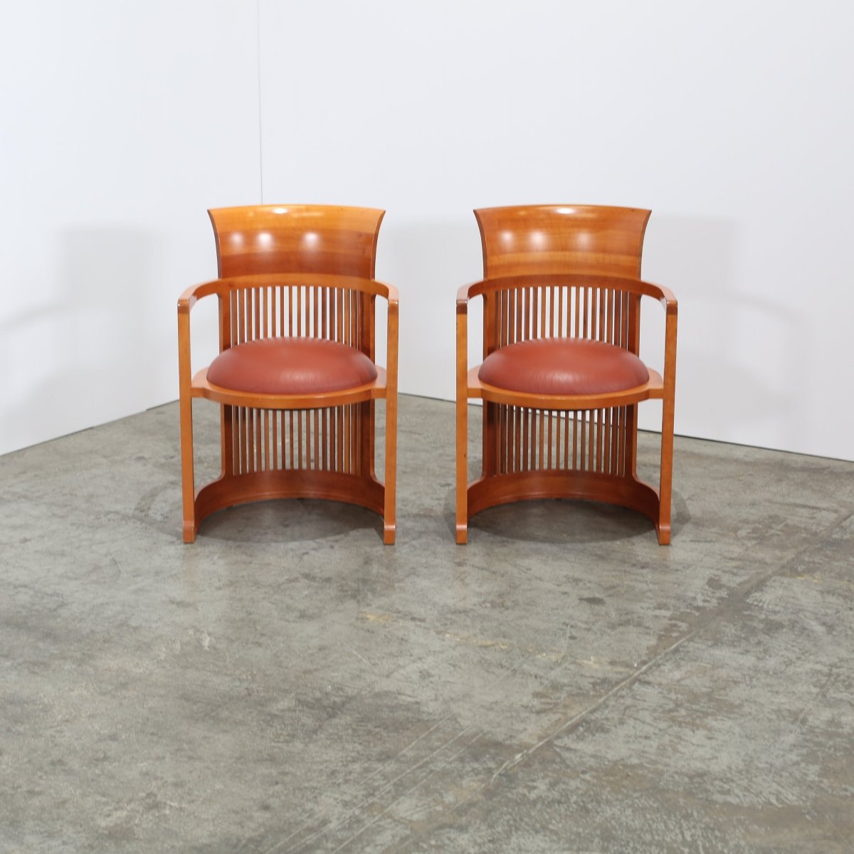 Cassina Barrel Chairs by Frank Lloyd Wright, Set of Two @ REHAUS