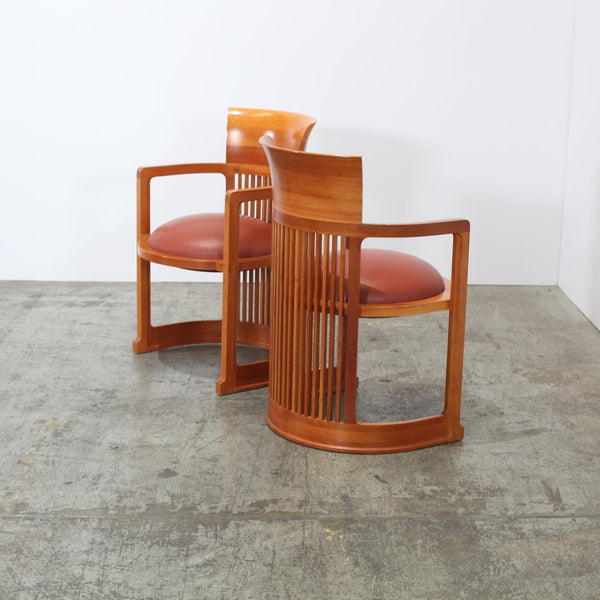 Cassina Barrel Chairs by Frank Lloyd Wright, Set of Two @ REHAUS