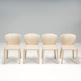 Cassina by Hannes Wettstein 367 Hola Cream Leather Dining Chairs, Set of 4 - REHAUS - Hannes Wettstein