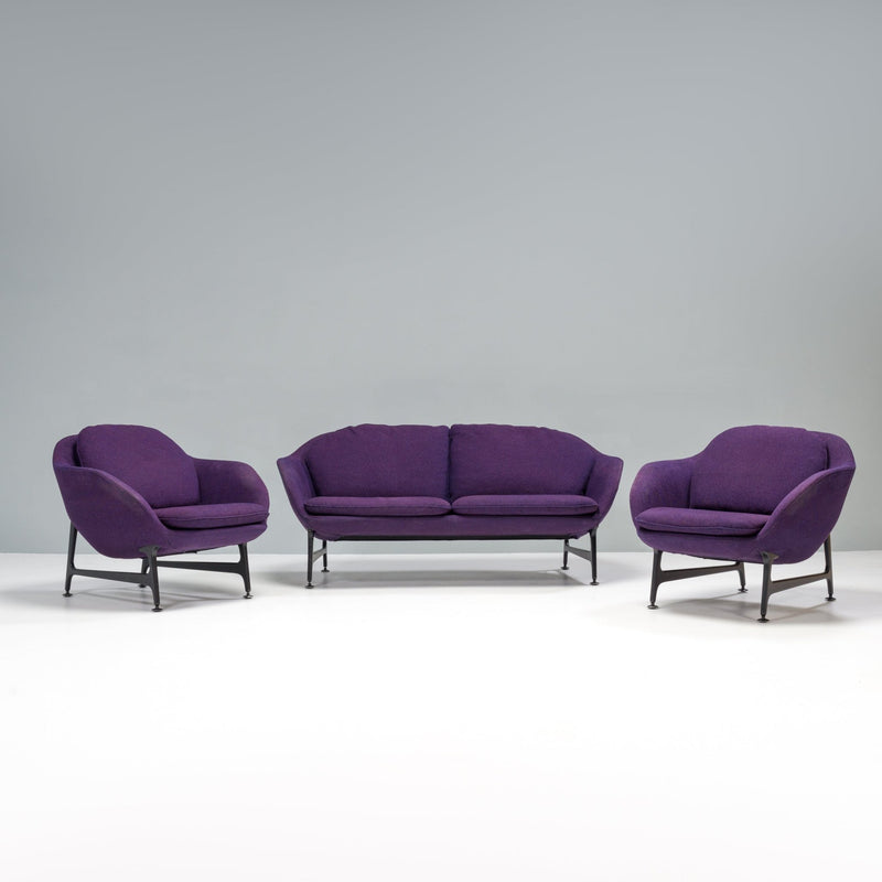 Cassina by Jaime Hayon Vico Purple Two Seater Sofa and Armchairs, Set of 3 - REHAUS - jaime Hayon