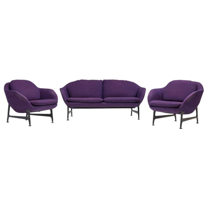 Cassina by Jaime Hayon Vico Purple Two Seater Sofa and Armchairs, Set of 3 - REHAUS - jaime Hayon