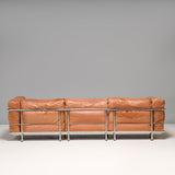 Cassina by Le Corbusier Tan Leather LC3 Grand Confort Three Seat Sofa - REHAUS - Le Corbusier