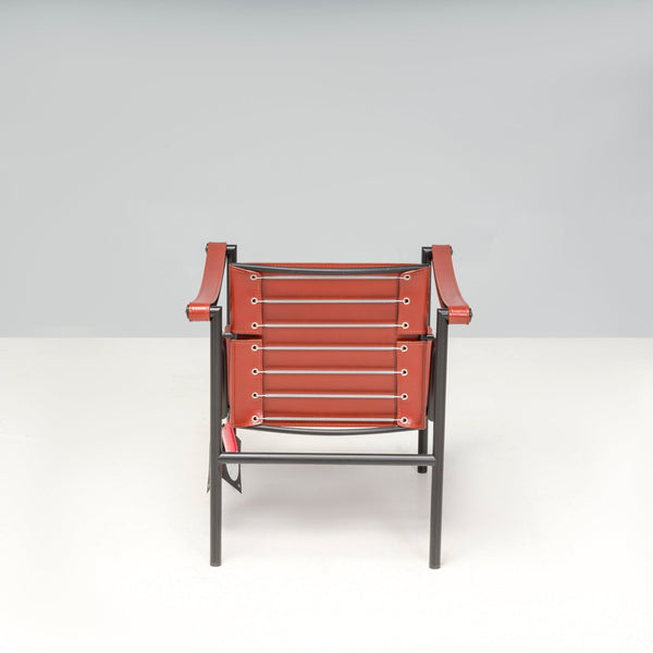 Cassina Le Corbusier, Pierre Jeanneret & Perriand Red Leather LC1 Armchair - REHAUS - Le Corbusier