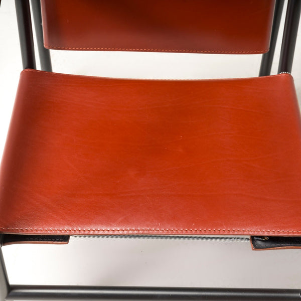 Cassina Le Corbusier, Pierre Jeanneret & Perriand Red Leather LC1 Armchair - REHAUS - Le Corbusier