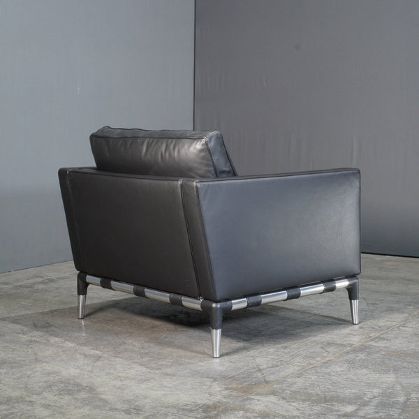 Cassina Privé Armchair in Black Leather by Philippe Starck @ REHAUS