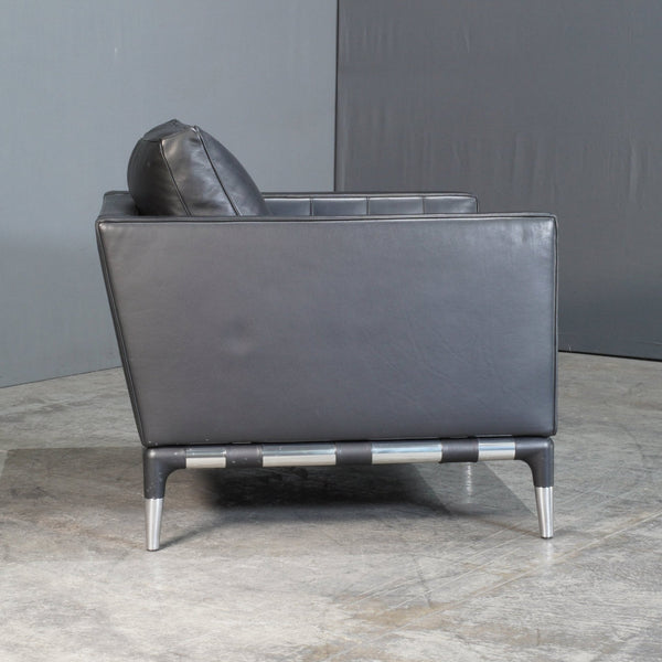 Cassina Privé Armchair in Black Leather by Philippe Starck @ REHAUS