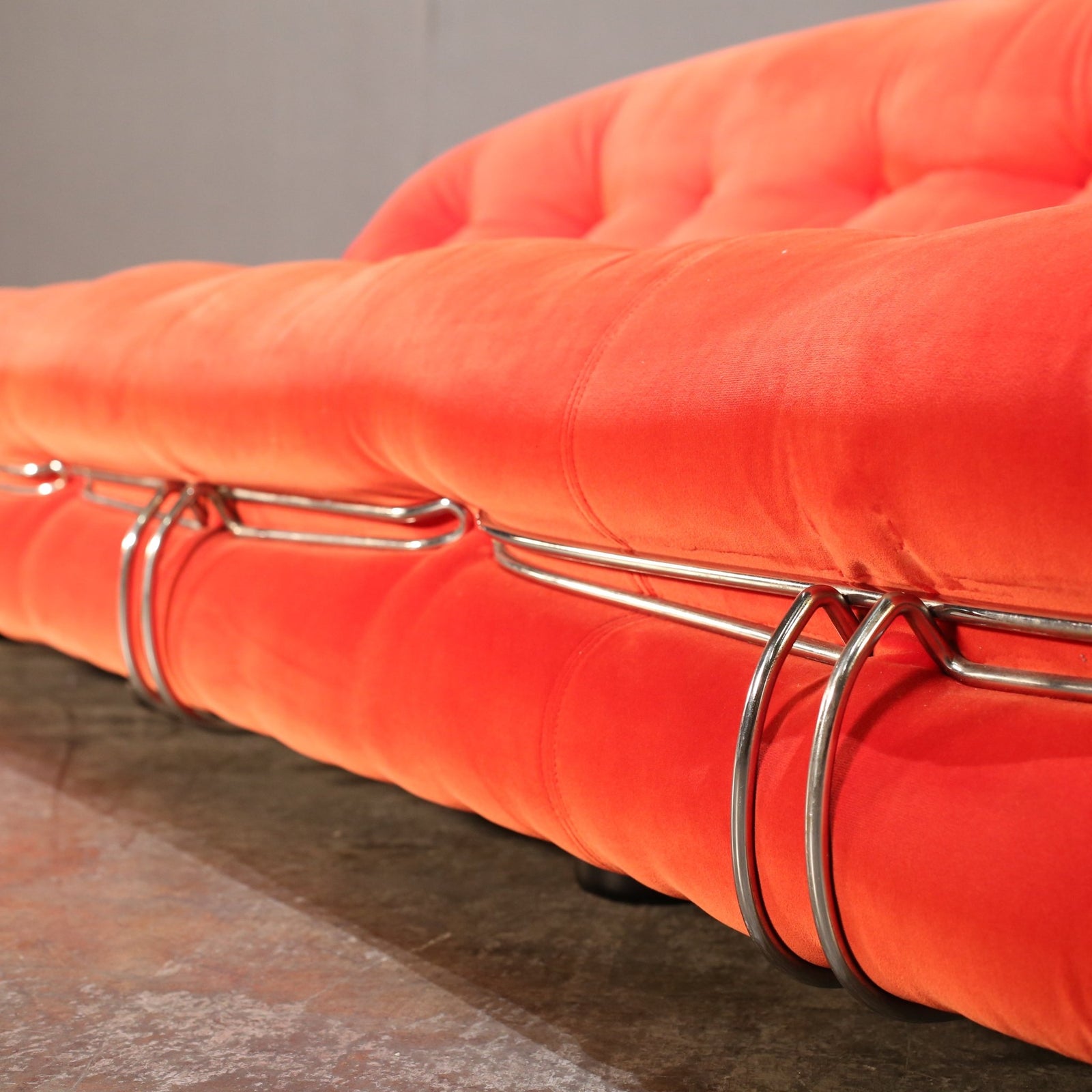 Cassina Soriana Three Seater Sofa and Ottoman by Afra & Tobia Scarpa @ REHAUS