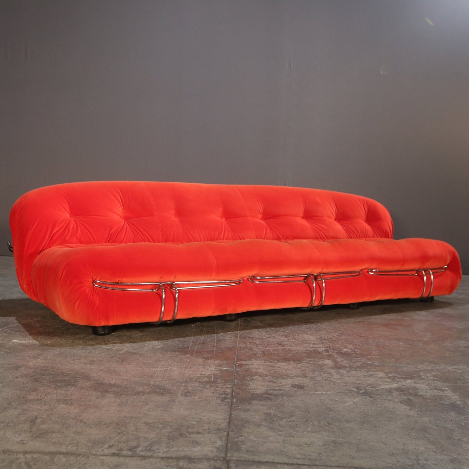 Cassina Soriana Three Seater Sofa and Ottoman by Afra & Tobia Scarpa @ REHAUS