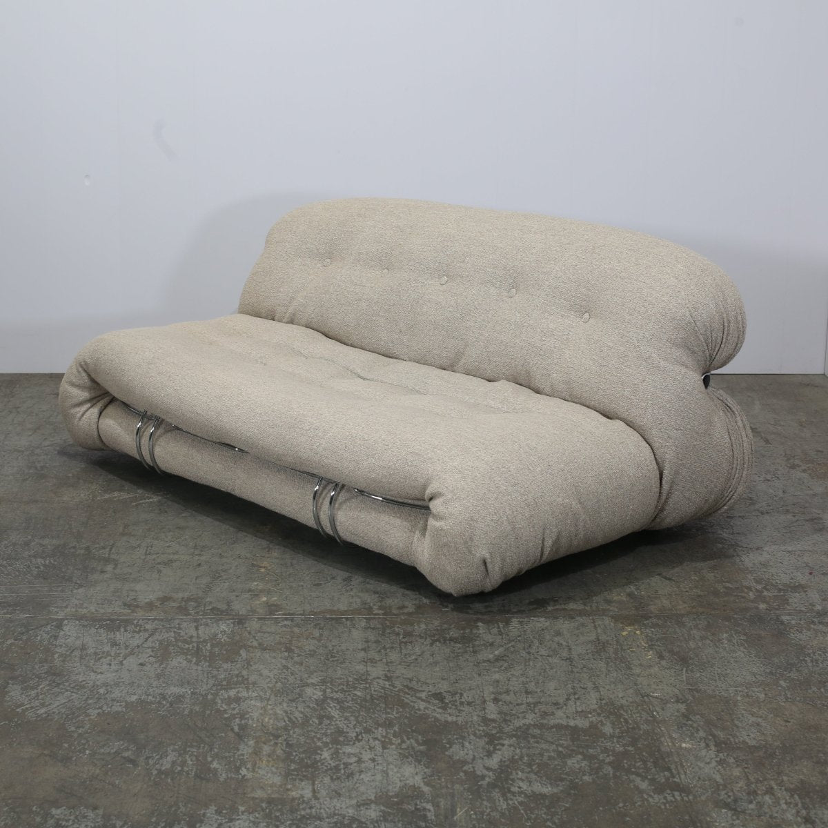 Cassina Soriana Two Seater Sofa and Ottoman by Afra & Tobia Scarpa @ REHAUS