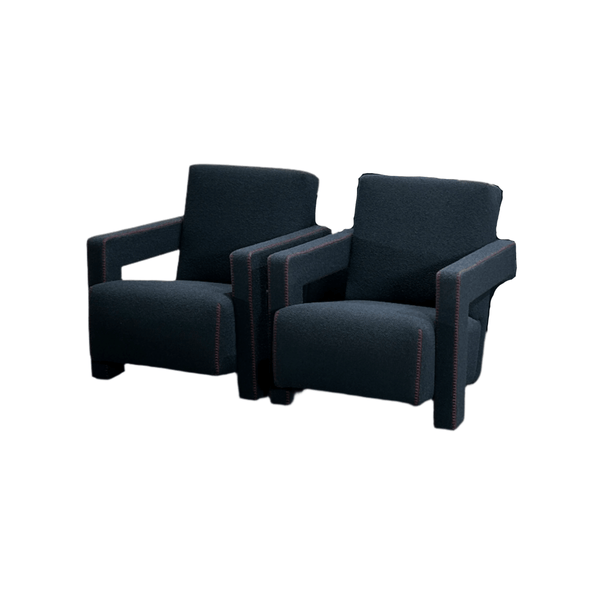 Cassina Utrecht Armchairs by Gerrit T. Rietveld, Set of Two