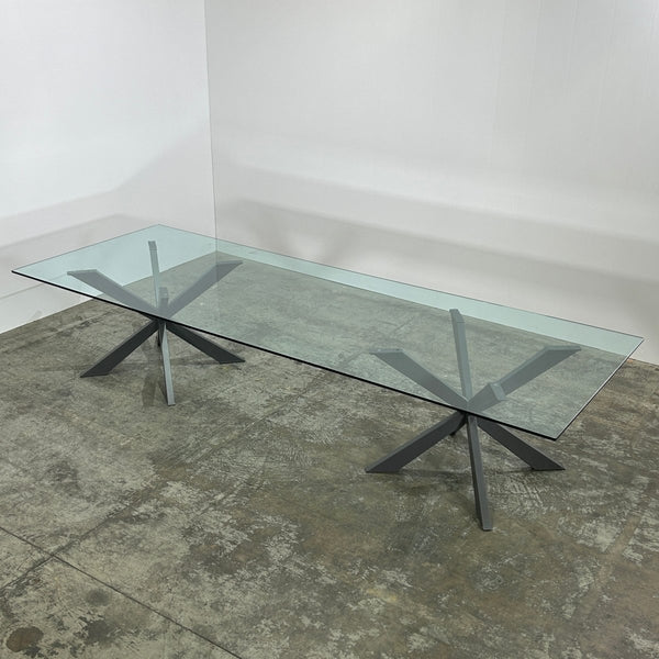 Cattelan Italia Custom Spyder Glass Dining Table @ REHAUS
