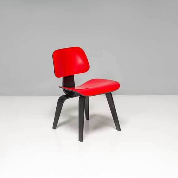 Charles and Ray Eames for Herman Miller Red and Black DCW Accent Chair 2004 - REHAUS - Charles & Ray Eames