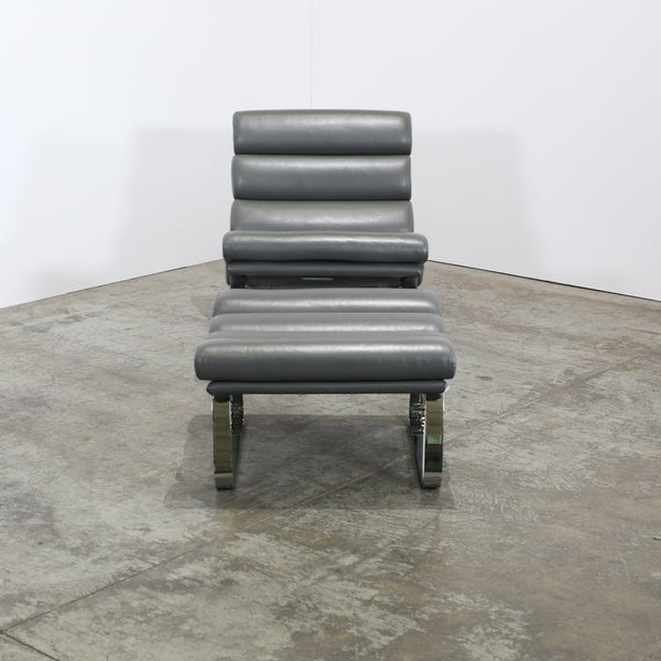 Cierre Monet Leather Rocking Chair & Footstool @ REHAUS