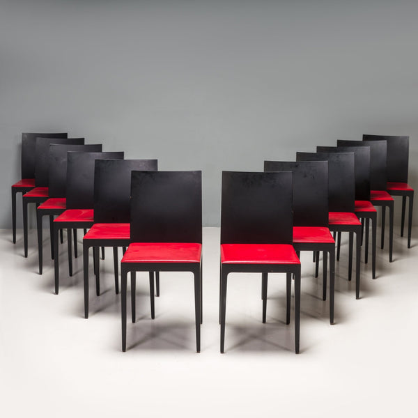 Crassevig by Ludovica & Roberto Palomba Anna R Black Oak Dining Chairs Set of 12 - REHAUS - Ludovica & Roberto Palomba