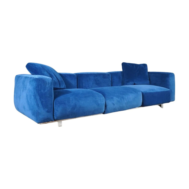 Daytona by Giuseppe Bavuso for Alivar Blue Velvet Sofa - REHAUS - Alivar