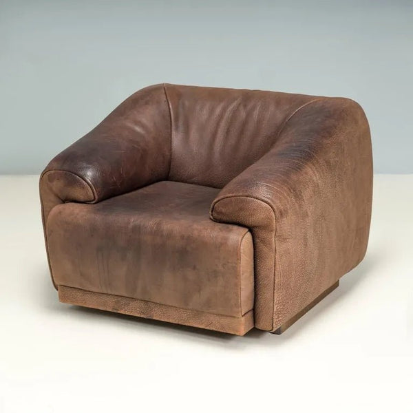 De Sede Brown Buffalo Leather Armchair, 1970s - REHAUS - De Sede