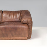 De Sede Brown Buffalo Leather Three Seater, 1970s - REHAUS - De Sede