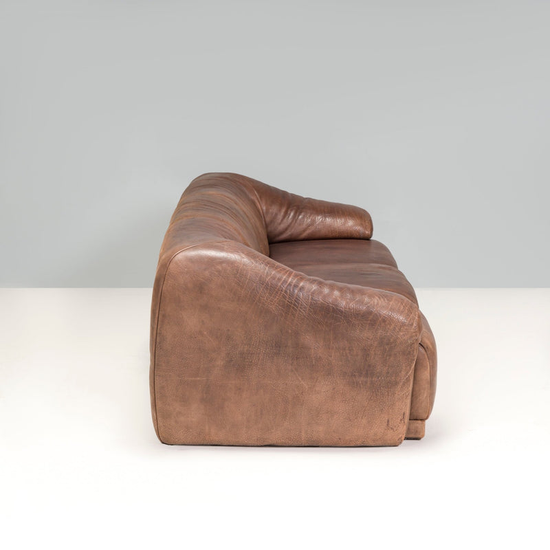 De Sede Brown Buffalo Leather Three Seater, 1970s - REHAUS - De Sede