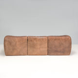 De Sede Brown Buffalo Leather Three Seater, 1970s - REHAUS - De Sede