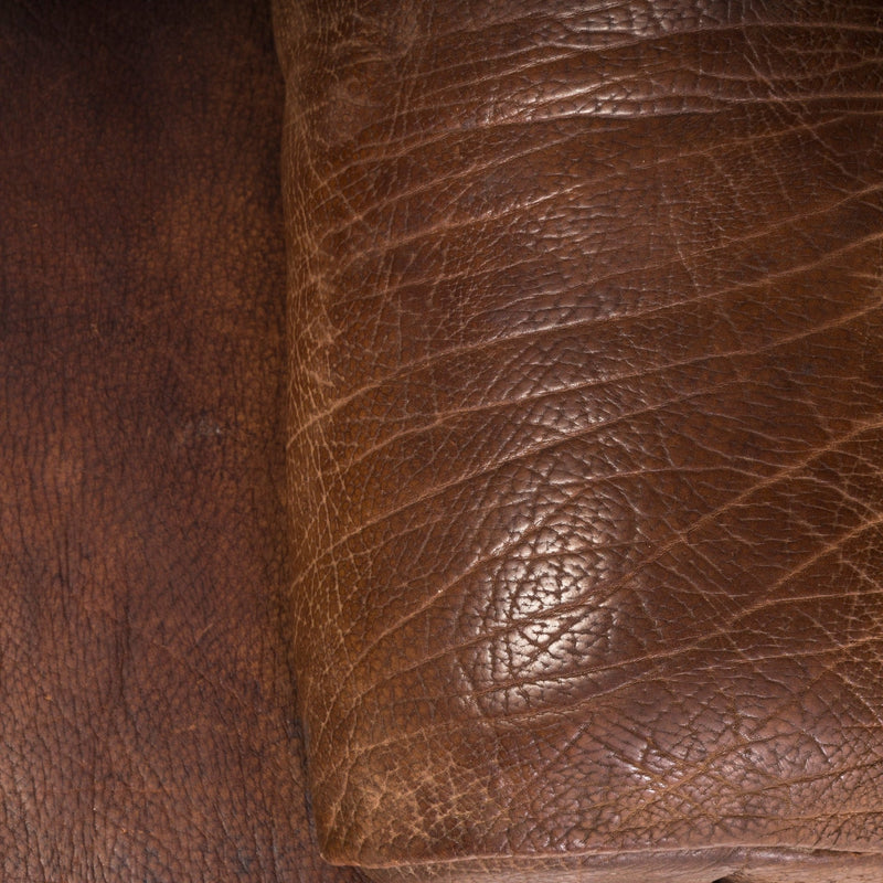 De Sede Brown Buffalo Leather Three Seater, 1970s - REHAUS - De Sede