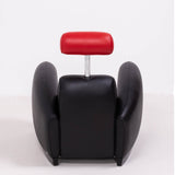 De Sede by Franz Romero DS - 57 Black and Red Leather Armchair - REHAUS - Franz Romero