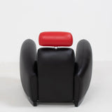 De Sede by Franz Romero DS - 57 Black and Red Leather Armchair - REHAUS - Franz Romero