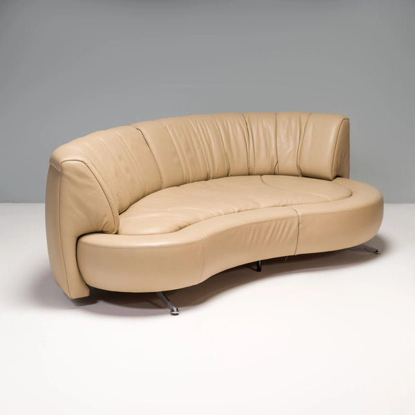De Sede by Hugo de Ruiter Beige Leather DS - 164/29 Sofa - REHAUS - Hugo de Ruiter
