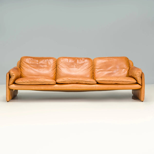 De Sede DS - 61 Cedar Brown Leather Sofa, 1972 - REHAUS - De Sede