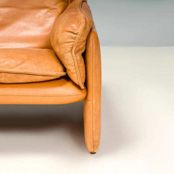 De Sede DS - 61 Cedar Brown Leather Sofa, 1972 - REHAUS - De Sede