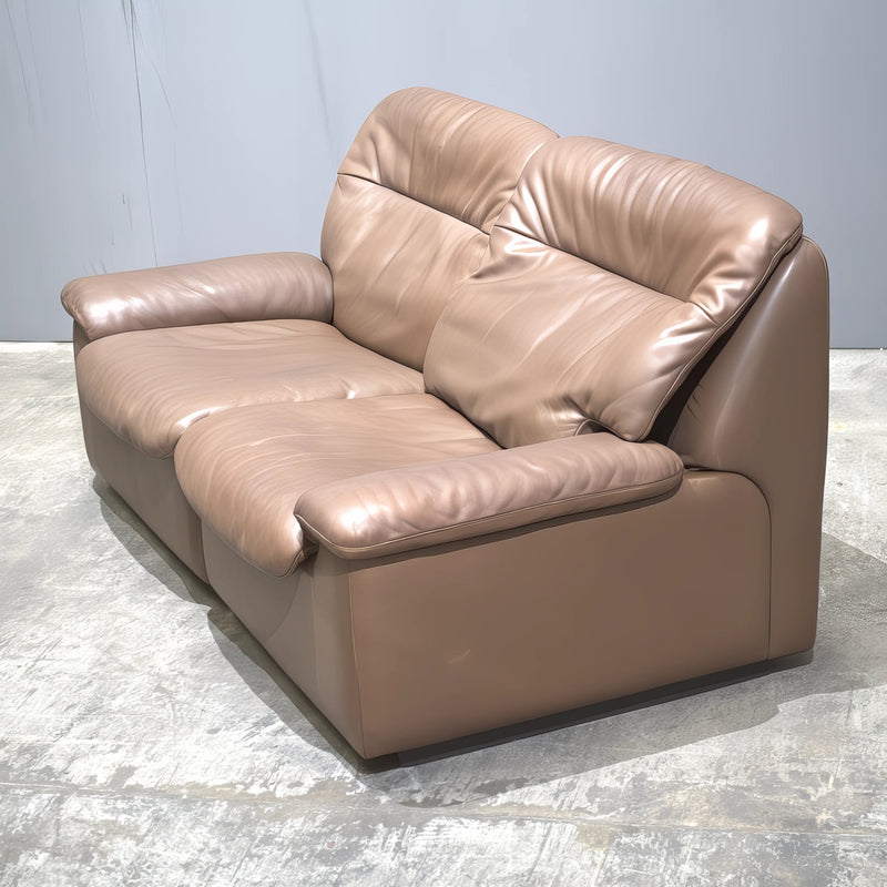 De Sede DS - 66 Brown Leather Sofa - REHAUS - De Sede