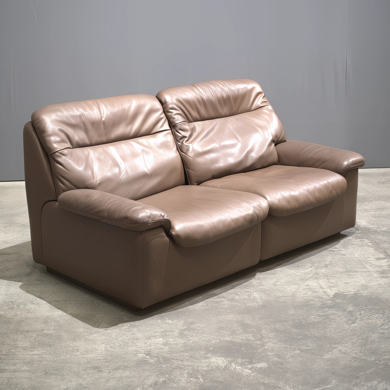 De Sede DS - 66 Brown Leather Sofa - REHAUS - De Sede