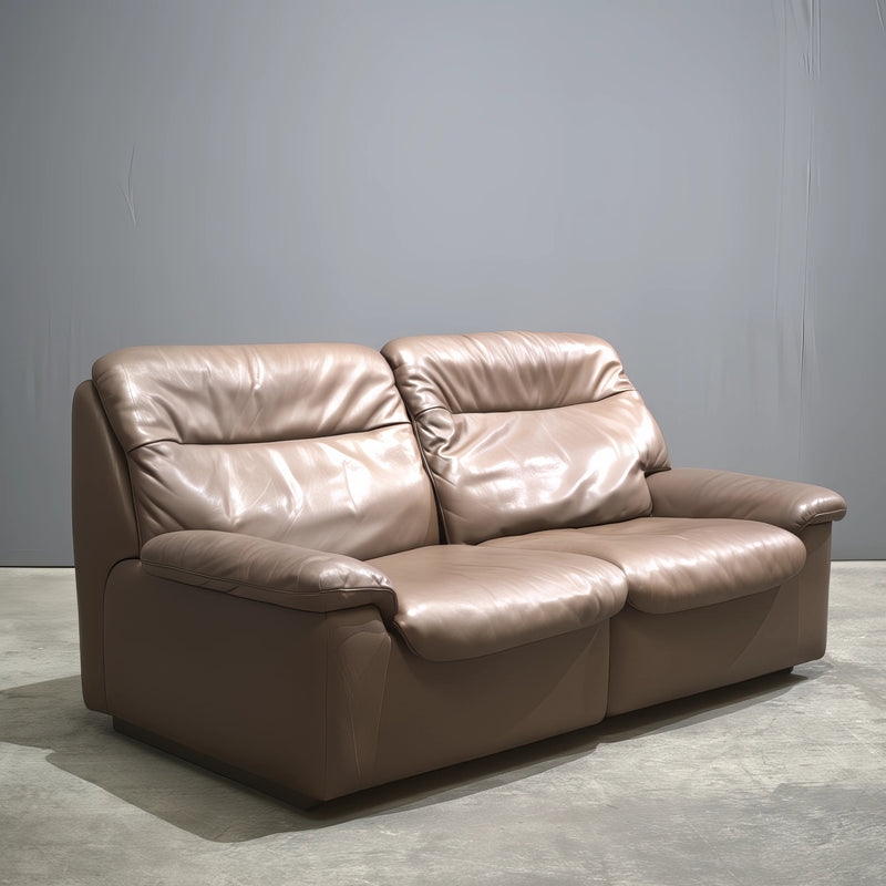 De Sede DS - 66 Brown Leather Sofa - REHAUS - De Sede