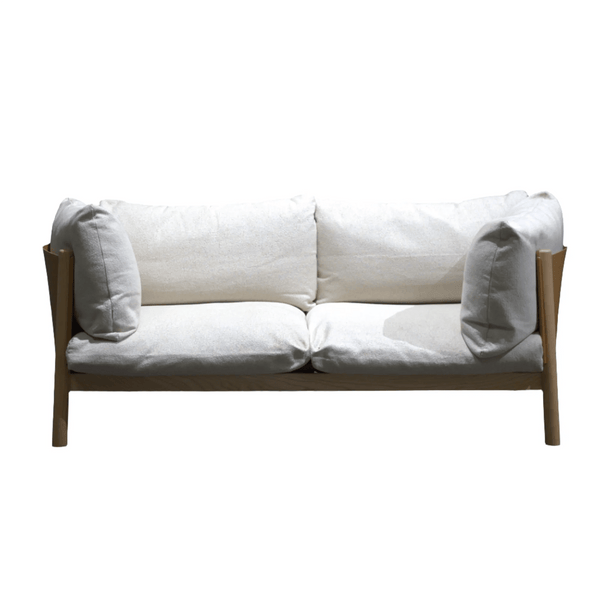 DePadova Yak Two Seater Sofa with Leather Arms and Back by Paolo Lucidi and Luca Pevere - REHAUS - DePadova