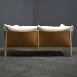 DePadova Yak Two Seater Sofa with Leather Arms and Back by Paolo Lucidi and Luca Pevere - REHAUS - DePadova