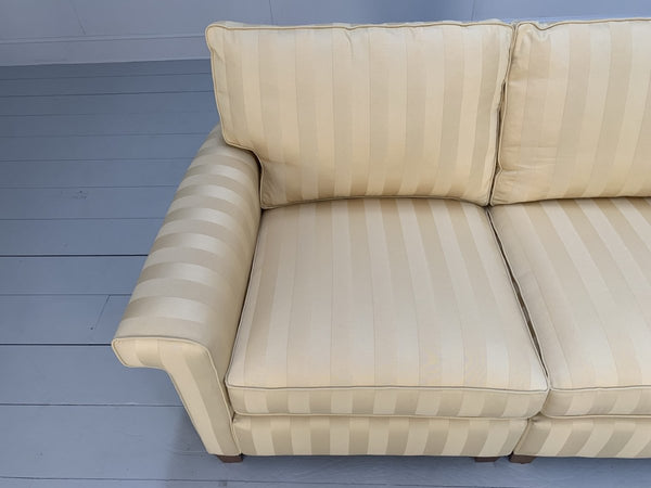 Duresta Gabrielle 2.5 - Seat Sofa - In Gold Stripe Fabric @ REHAUS