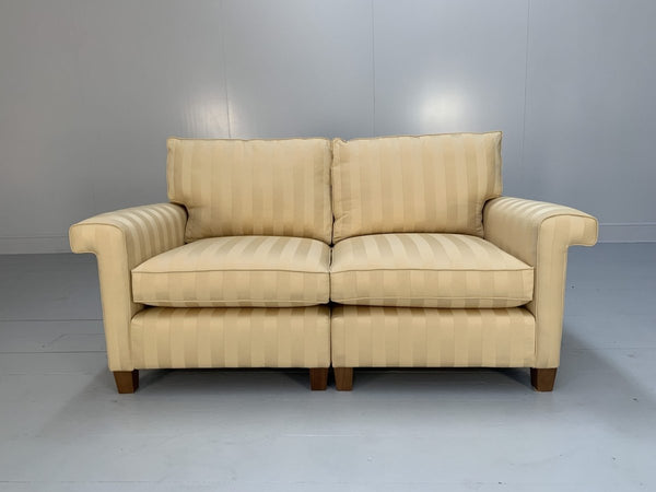Duresta Gabrielle 2.5 - Seat Sofa - In Gold Stripe Fabric @ REHAUS
