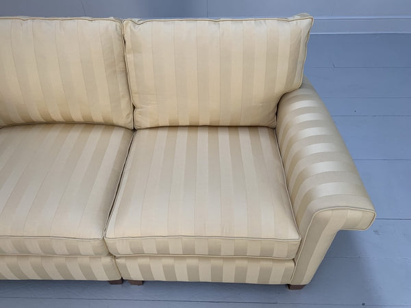 Duresta Gabrielle 2.5 - Seat Sofa - In Gold Stripe Fabric @ REHAUS