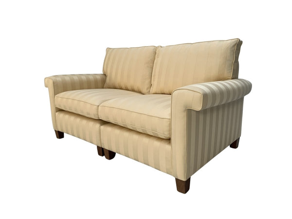 Duresta Gabrielle 2.5 - Seat Sofa - In Gold Stripe Fabric @ REHAUS