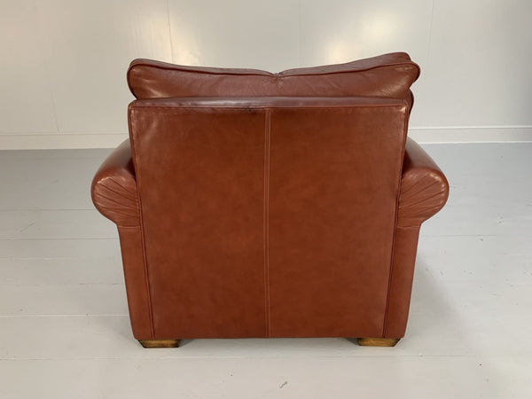 Duresta Garrick Sofa & 2 Armchair Suite - In Tan Brown Niven Leather @ REHAUS