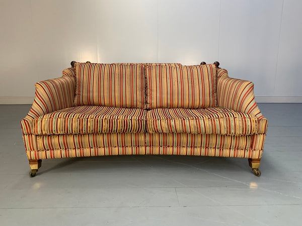 Duresta Hornblower Large 2.5 - Seat Sofa - In Striped Velvet Fabric @ REHAUS