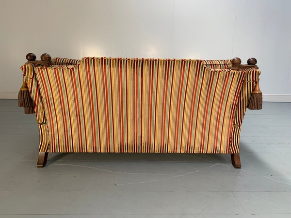 Duresta Hornblower Large 2.5 - Seat Sofa - In Striped Velvet Fabric @ REHAUS