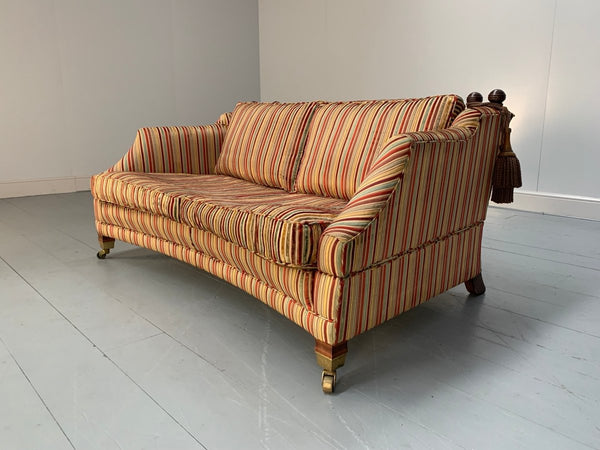 Duresta Hornblower Large 2.5 - Seat Sofa - In Striped Velvet Fabric @ REHAUS