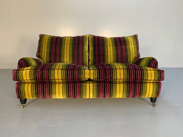 Duresta Lansdowne 2 - Seat Sofa - In Velluti Stripe Velvet Fabric @ REHAUS