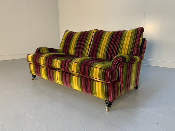 Duresta Lansdowne 2 - Seat Sofa - In Velluti Stripe Velvet Fabric @ REHAUS
