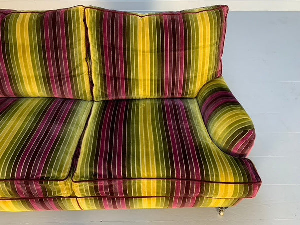 Duresta Lansdowne 2 - Seat Sofa - In Velluti Stripe Velvet Fabric @ REHAUS