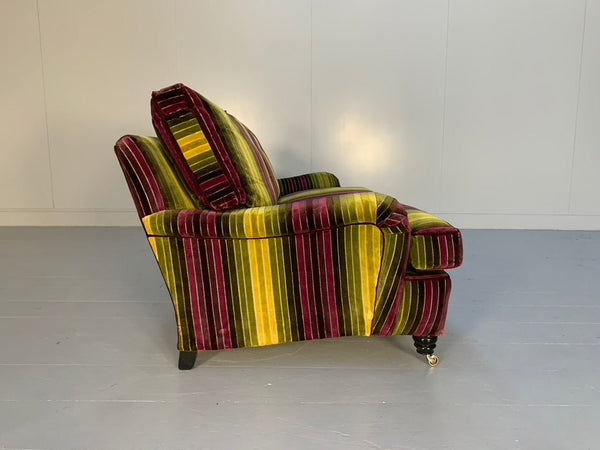 Duresta Lansdowne 2 - Seat Sofa - In Velluti Stripe Velvet Fabric @ REHAUS
