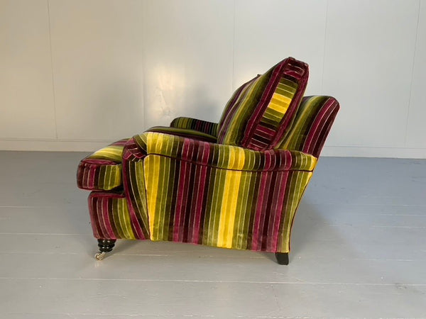 Duresta Lansdowne 2 - Seat Sofa - In Velluti Stripe Velvet Fabric @ REHAUS
